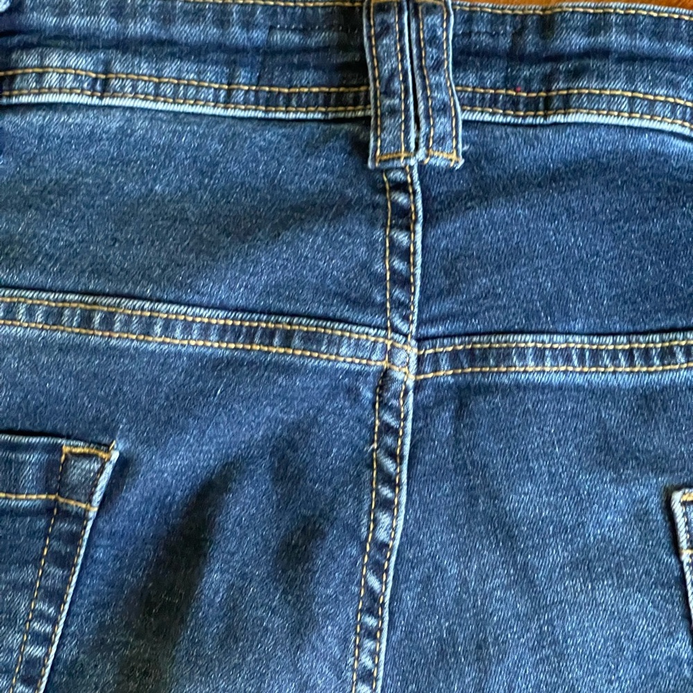 Tapered Blue Straight Leg Jeans with Classic Indigo Wash 44S - Picture 10 of 11